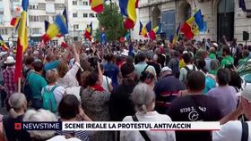 Scene ireale la protestul antivaccin! Manifestația s-a transformat într-un scandal în toată regula: „Nu există niciun fel de bună credință în fața Ministerului Sănătății”
